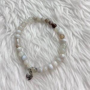 Bamboo Leaf Agate Bracelet-Love